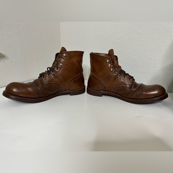Red Wing Shoes Iron Ranger Size US 10.5 D Men's Leather Boot - Brown Copper 8085 - Picture 2 of 13